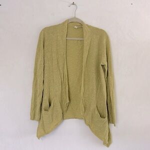 Eileen Fisher yellow summer cardigan-Med